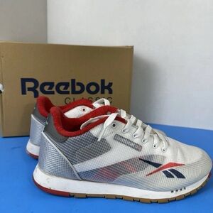 Reebok Classic White and Red Athletic Shoes